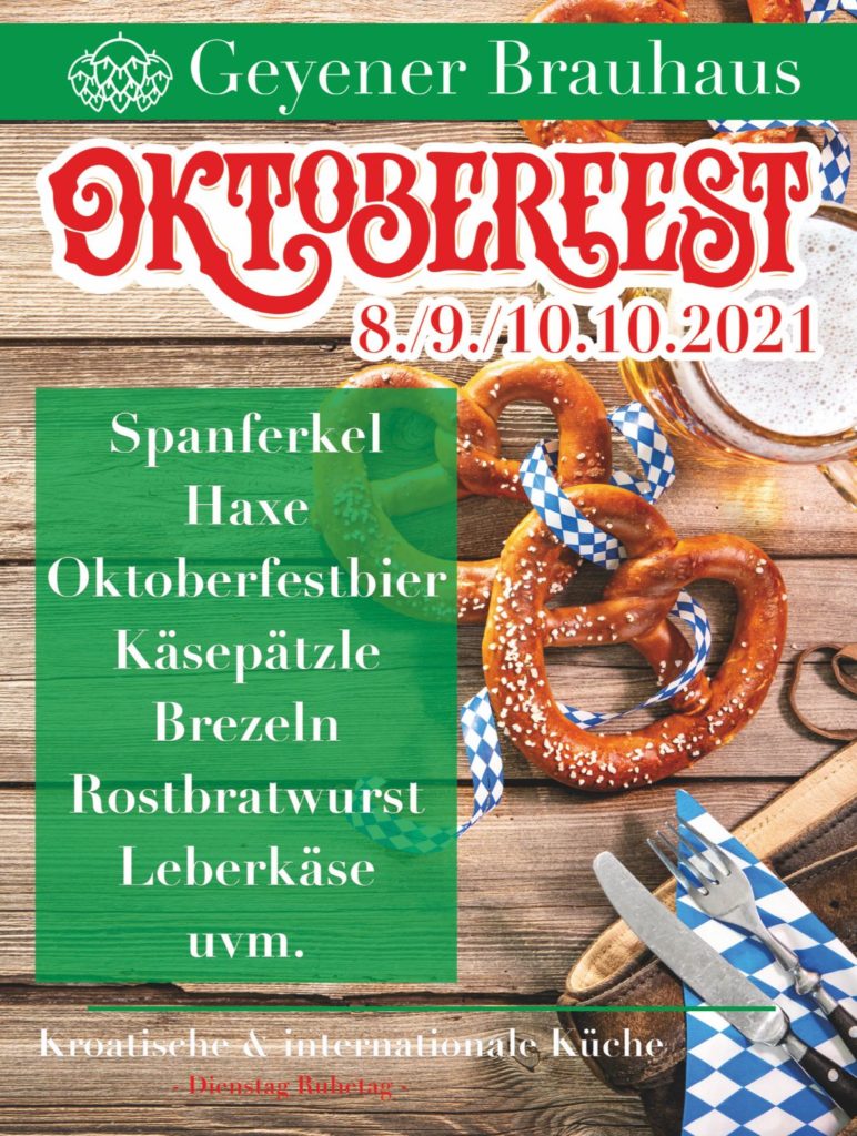 Oktoberfest 2021 Geyener Brauhaus